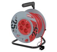 Les eMOS kabeltro lMER 4 Prises - 25 mètres avec fiche schuko-dG - 4ZR dB04 1000111.30 hJR - 4A;