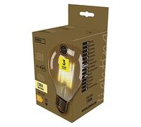 Les emos LED G95-PFV 4 W-WW Ampoule LED a +, Vintage E27 G95 E27 4 W Blanc Chaud +, verre, 4 Watts, E27, transparent, 9, 5 x 13 cm
