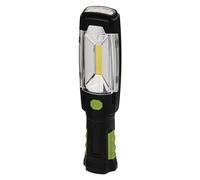 Les emos p4518, lampe de poche rechargeable - 3 W COB + 6 LED, plastique, Black, Green, 24,5 x 40,5 cm