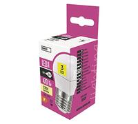 Les emos zq1120 Ampoule LED a +, Classic Mini Globe, blanc chaud, verre, 6 W, E27, transparent, 4,7 x 9 cm