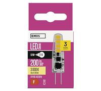 Les emos zq8620 A + +, ampoule LED Classic JC, blanc chaud, verre, 2 W, G4, transparent, 1,6 x 5,1 cm