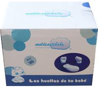 Les empreintes digitales de votre bébé en 3D, Kit avec tout ce dont vous avez besoin pour faire les mains ou les pieds du bébé. Un cadeau original et un souvenir inoubliable. (Jusqu'à 3 empreintes)