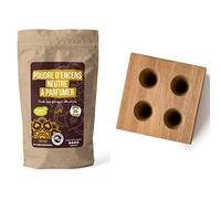 Moule en bois 4 cônes + Poudre neutre à parfumer