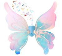 Les enfants ailes de papillon, aile de papillon électrique, éclairage coloré fées coloré avec la lumière et la musique, une princesse légère brillante brillante avec des bretelles réglables, un co