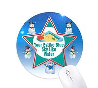 les enfants de cÅ“ur pur bonheur bonhomme de neige, tapis de souris série star mat