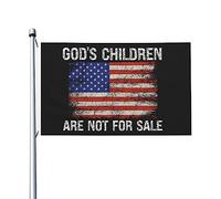 Les enfants de Dieu sont à vendre - Drapeau pour chambre d'homme - Drapeau vintage double face - Art mural pour chambre de garçons - 0,9 x 1,5 m - Tapisserie pour le salon - Les enfants de Dieu sont à