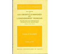 Les Enfants D'immigrés Et L'enseignement Francais