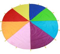 Les enfants jouent arc-en-ciel multicolore parachute enfants en plein air le développement d'exercice de jeu (3,6 m)