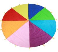 Les enfants jouent arc-en-ciel multicolore Parachute enfants jeu de formation en plein air de développement (3M)