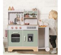 Les enfants jouent ensemble de cuisine - ROBOTIME ROBUD Cuisine enfant en bois extensible