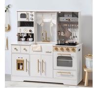 Les enfants jouent ensemble de cuisine - ROBOTIME ROBUD Cuisine enfant moderne - Blanc