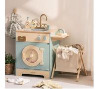 Les enfants jouent ensemble de cuisine - ROBOTIME ROBUD Linge en bois