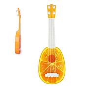 Les Enfants Oule Jouet, 4 Cordes Mini Guitare Instrument de Musique pour Les Débutants, Excellente qualité Sonore, Léger, pour Les Enfants Musique Education & Fun Play (Orange)