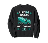 Les Enfants Que J'aime Les Gros camions et Je ne Peux Pas mentir pour Tout-Petit Sweatshirt