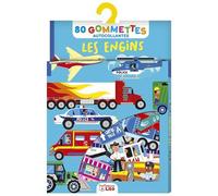 Les Engins : 80 Gommettes Autocollantes