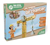 Les engins de chantier - Kit Créatif Pandacraft - 4-7 ans Construis ta grue géante ! - Collectif - Pandacraft - Boîte ou accessoire - Jeux livres objets