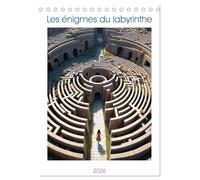Les énigmes du labyrinthe (Calendrier de bureau 2026 DIN A5 horizontal), CALVENDO calendrier mensuel: Perdez-vous dans les dédales d'un ancien ... de nouveaux mystères et de nouveaux défis.