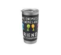 Les ennemis de mes ennemis sont mes amis bactériophage drôle Gobelet isotherme en acier inoxydable double paroi