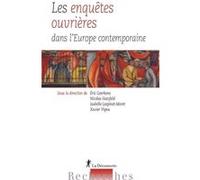 Les enquêtes ouvrières dans l'Europe contemporaine
