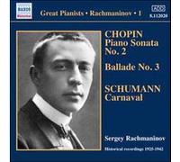 Serge Rachmaninov – Chopin : Les enregistrements pour piano seul Vol. 1 – Import – NAXOS