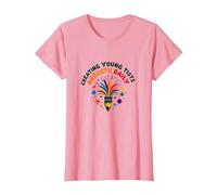 Les Enseignants d'art créent de Jeunes Artistes Amusants Quotidiens colorés T-Shirt, Femme, Rose, S