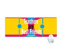 les enseignants de diligence heureux amis tapis de souris large cousues bords mat étendu game bureau