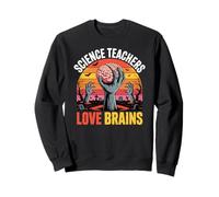 Les Enseignants de Sciences Aiment Les Cerveaux Halloween Zombie Sweatshirt