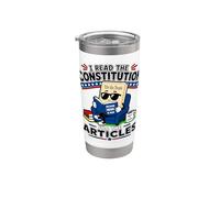 Les enseignants d'histoire lisent la Constitution Articles amusants Enseigner Gobelet isotherme en acier inoxydable double paroi
