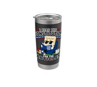 Les enseignants d'histoire lisent la Constitution Articles amusants Enseigner Gobelet isotherme en acier inoxydable double paroi