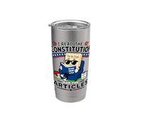 Les enseignants d'histoire lisent la Constitution Articles amusants Enseigner Gobelet isotherme en acier inoxydable double paroi