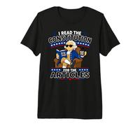 Les Enseignants d'histoire lisent la Constitution Articles Amusants Enseigner T-Shirt Haut de Gamme