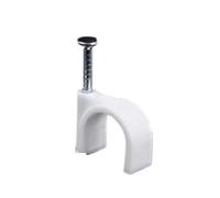Les épingles, Serre-câbles avec clous en acier blanc 4-10mm 100pcs(5mm)