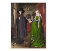 Les Époux Arnolfini Poster de Jan van Eyck 100 x 130 cm Tableaux Décoration murale