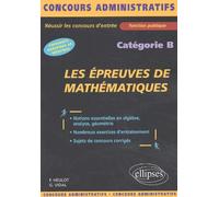 Les épreuves de mathématiques : Catégorie B
