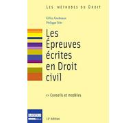 Les Epreuves écrites en droit civil, 12ème édition