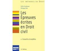 Les Epreuves écrites en droit civil, 12ème édition