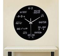 Les Equations Mathématiques Silencieux Polytechnic Horloge Murale Numérique Noir PL454