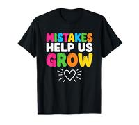 Les erreurs nous aident à développer une citation positive T-Shirt