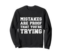 Les erreurs sont la Preuve Que Vous essayez la Croissance Mindset Vintage Sweatshirt
