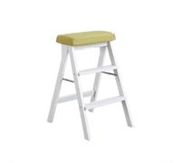 Les escaliers pliants, Escabeau Pliant échelle Chaise Bois Massif Matcha Vert Riz Drapeau 42x48x64cm(Matcha Green)