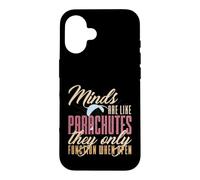 Les Esprits comme Les Parachutes ne fonctionnent Que lorsqu'ils sont Ouverts Coque pour iPhone 16