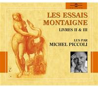 Les essais vol 2 (livres ii et iii) lu par michel piccoli 1 CD audio - Michel de Montaigne - Frémeaux & Associés - CD audio - Textes lus CD