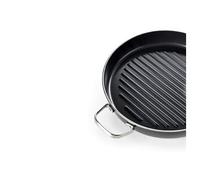 Les Essentiels Cc000683-001 Gril Rond Aluminium, Noir, 28cm