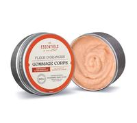 LES ESSENTIELS Gommage corporel à la fleur d'oranger - Gommage au sucre 100 % naturel - Exfoliant pour le corps végétalien et crémeux pour une peau lisse et éclatante - Certifié « Cosmos Natural