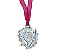 Les Etains de Jumilhac Décoration De Noël Chardon, Décoration De Noël Ecossaise, Guirlande de Noël, Faite Main en Etain, Fabrication Artisanale Francaise, par William Sturt