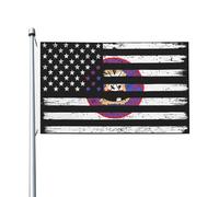 Les États-Unis Et La Tribu Sioux De Lower Brule Drapeaux Couleurs Vives Bannière Solide Garden Flag Pour Fête Bar Jardin 90X150Cm