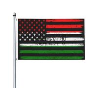 Les États-Unis Et Le Mouvement National Somalien Drapeaux Solide Garden Flag Résistant Aux Intempéries Drapeau De Jardin Pour Célébrations Extérieur Bar 90X150Cm