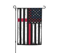 Les États-Unis Et L'Église Épiscopale Américaine Drapeaux De Jardin Durable Drapeau De Cour Double Face Drapeau De Jardin Pour Extérieure Intérieure Dortoirs 30X45cm