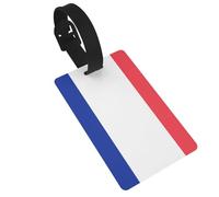 Les étiquettes de bagage imprimées du drapeau français sont légères, faciles à utiliser et rapides à identifier pour les valises de voyage et les sacs de sport.