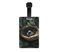 Les étiquettes de bagage imprimées Little Bird Nest, fabriquées en PVC, sont un essentiel de voyage et adaptées pour les sacs de voyage et les valises.